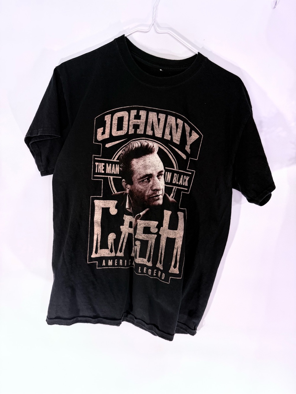 Johnny Cash Graphic Short-Sleeve Tee - Black